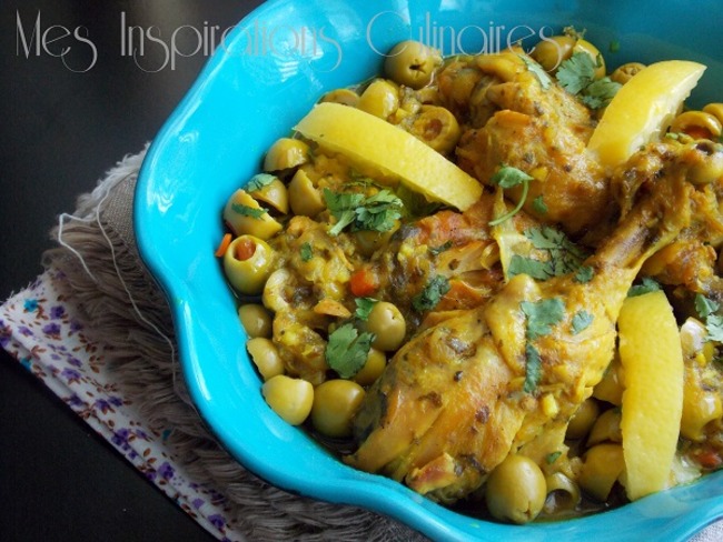 Tajine De Poulet Aux Olives Et Au Citron Confit Recette Par Mes