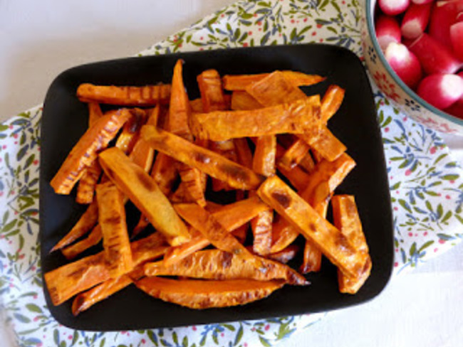 Frites De Patates Douces Au Four Recette Par Les Mets Tisses