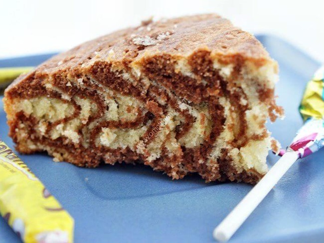 Gateau Marbre Zebre Chocolat Vanille Recette Par Omothermix