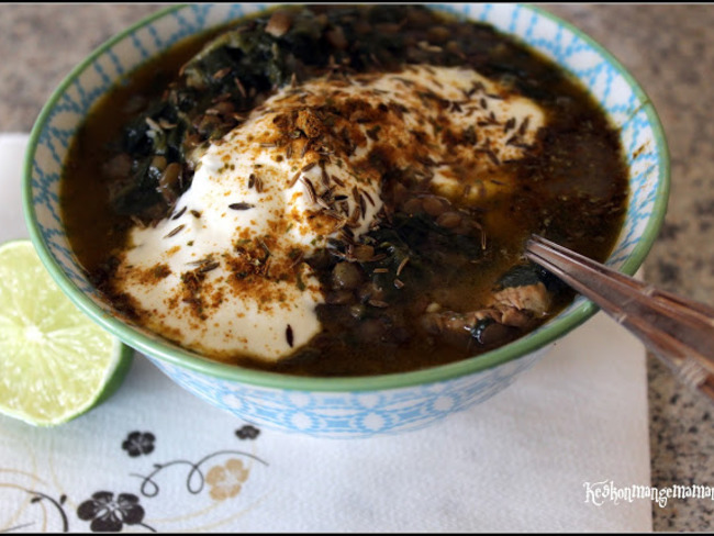 Soupe Libanaise Aux Lentilles Et Epinards Citron Cumin Et