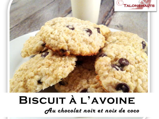 Biscuit A L Avoine Et Brisure De Chocolat Noir Et Noix De Coco