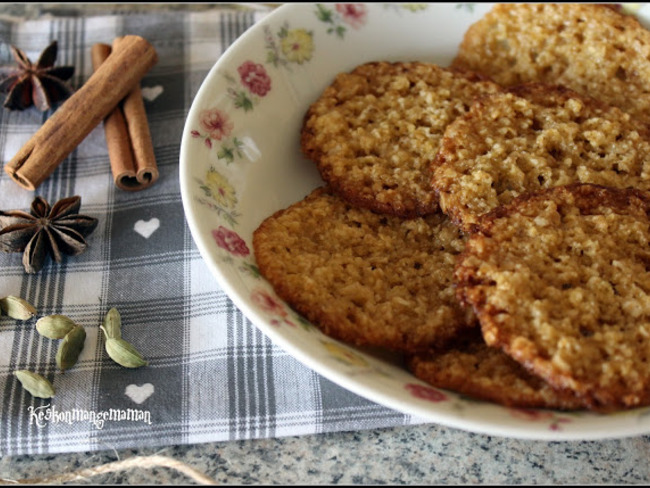 les havreflarn , galettes suédoises aux flocons d'avoine - recette