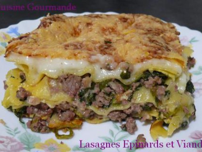 Lasagnes Aux Epinards Et A La Viande Hachee Recette Par Delf745