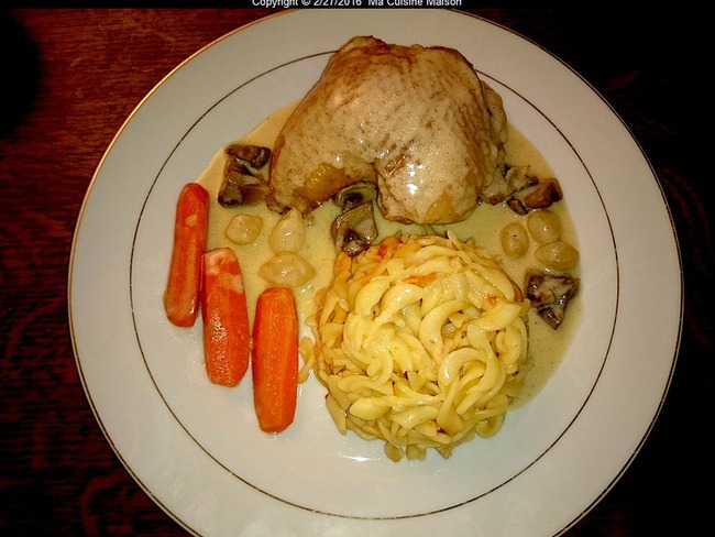 Fricassee de volaille à l'ancienne - Recette par Ma Cuisine Maison