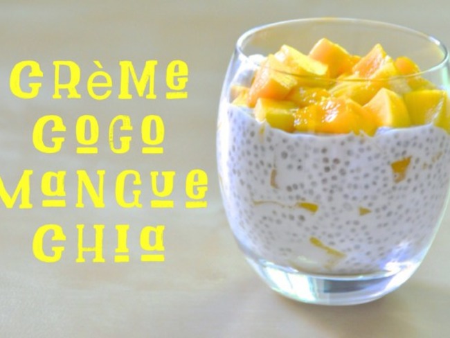 Creme Dessert Coco Mangue Et Chia Recette Par Mange Brille Aime