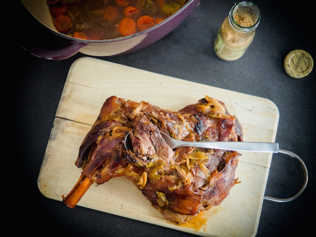 Gigot D Agneau De Sept Heures Au Riesling Quatre Epices Et Miel D