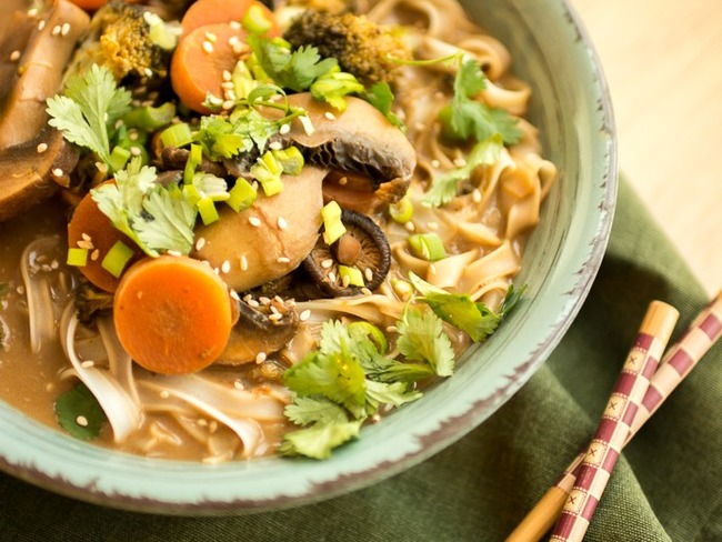 Soupe de nouilles de riz et shiitakés - Recette par GeeketteCuisine