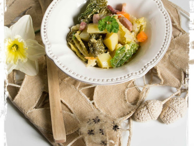 Fausse Potee Legere Au Chou Vert Recette Par Popote Et Nature