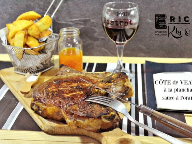 Cote De Veau Plancha Et Sauce A L Orange Recette Par Kaderick