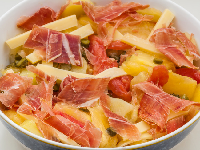 Salade De Pommes De Terre Aux Tomates Anciennes Comte Et Jambon