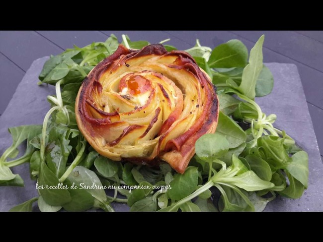 Rose Feuilletee Aux Pommes De Terre Bacon Pesto A L Ail Des Ours