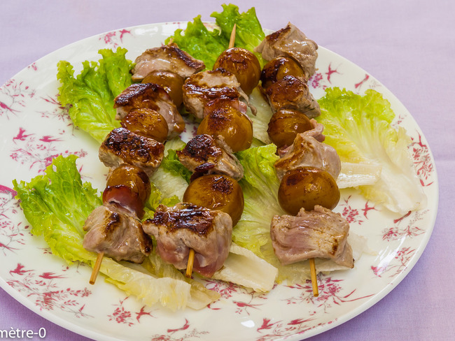 Brochettes De Filet De Porc Aux Mirabelles Recette Par Kilometre 0