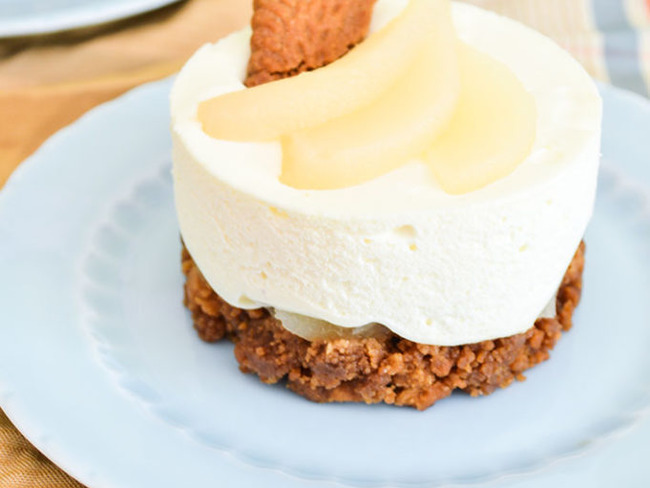 Mini Cheesecake Poires Et Speculoos Recette Par Amandise