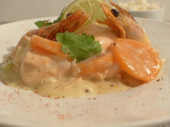 Blanquette De Saumon Sauce Blanche A La Moutarde A L Ancienne