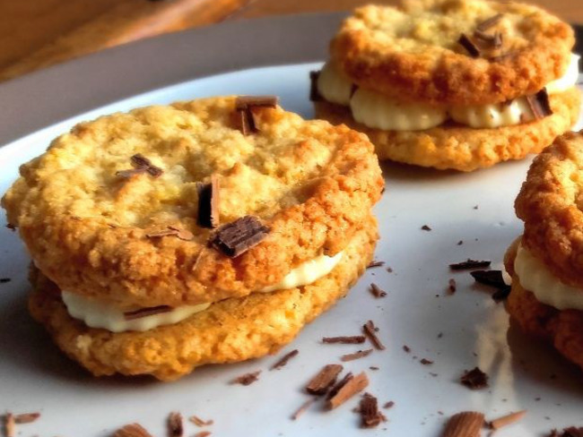 galettes suédoises, cream cheese chocolat blanc - recette par