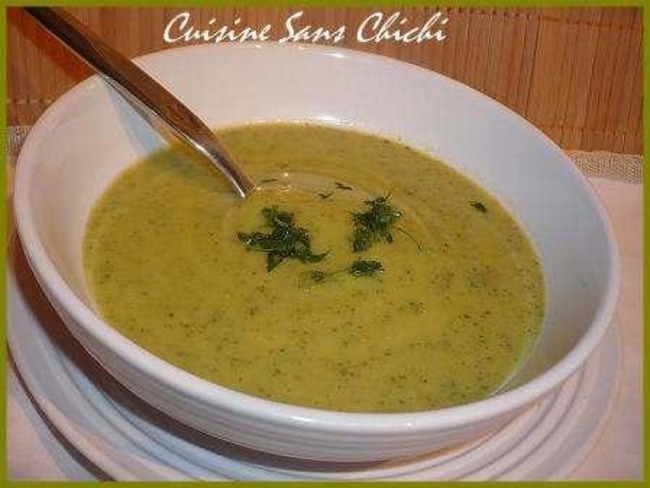 Veloute De Courgettes Au Chevre Frais Recette Par Cuisine Sans