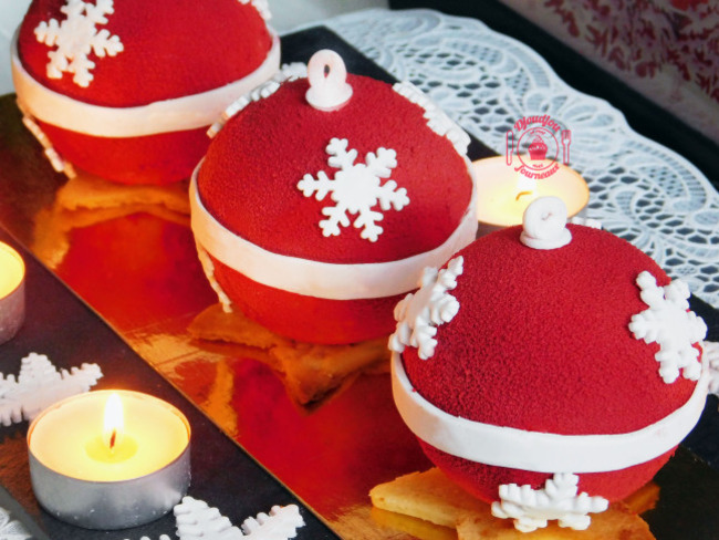 Boules De Noël Façon Tarte Fraises Pistache
