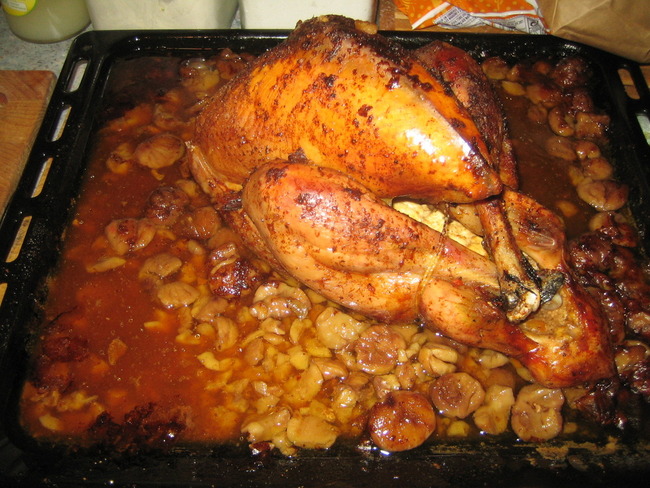 Dinde Fermière Aux Marrons Cuisson Basse Température