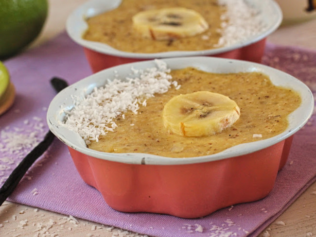 Flan Banane Noix De Coco Aux Epices Recette Par Aux Delices De