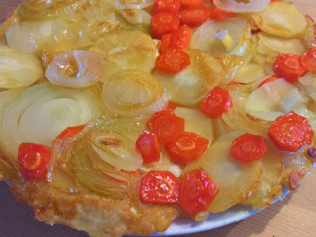 Tarte Tatin Au Chevre A L Oignon Panais Et Carottes Recette Par Regnier