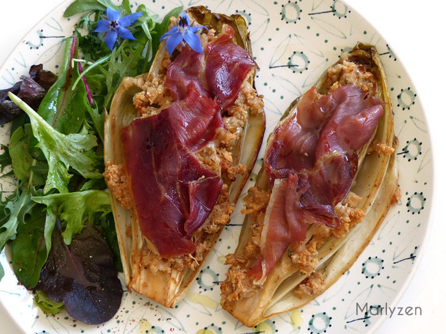 Endives Caramelisees Au Jambon Epagnol Serrano Recette Par Marlyzen