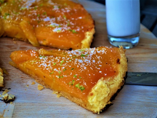 Tarte Tatin Revisitee Mangue Citron Vert De Noix De Coco