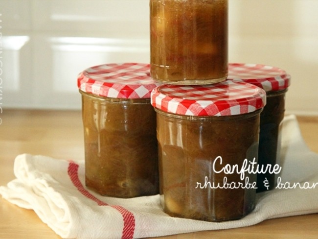 Confiture Rhubarbe Et Banane Recette Par Made In Cooking