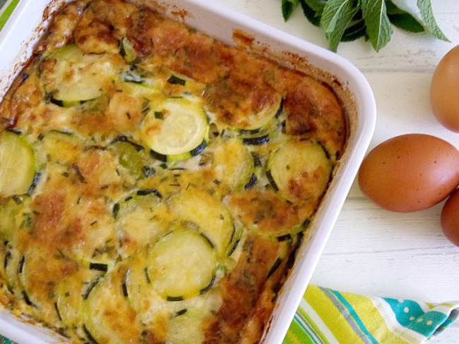 Clafoutis Leger Aux Courgettes Et Chevre Les Petits Secrets De