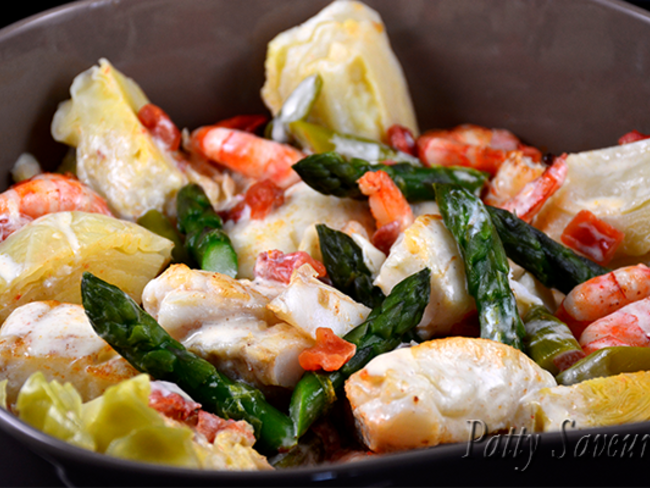 Delicieux Pot Au Feu De Cabillaud Et Crevettes Recette Par Patty