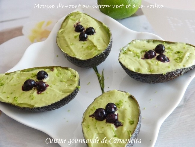 Mousse D Avocat Au Citron Vert Et Vodka Recette Par Carmen