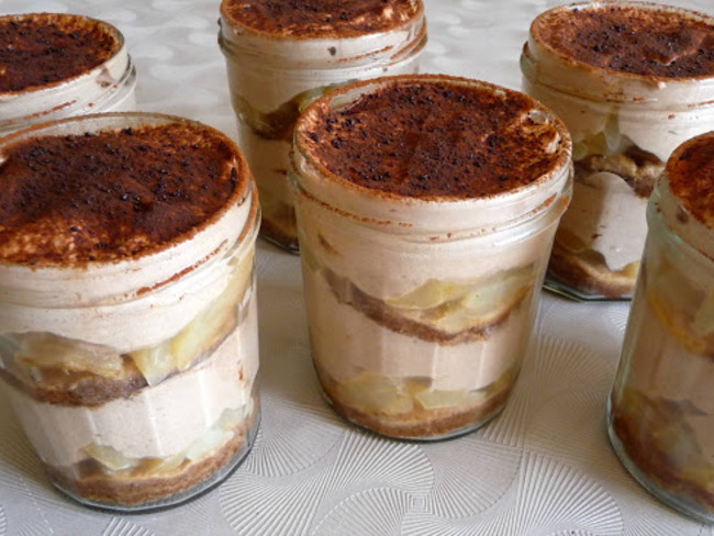 Tiramisu poire chocolat en verrines - Recette par Luly cooker
