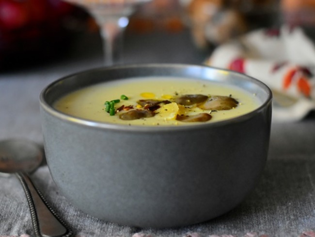 Soupe De Topinambours Aux Champignons Des Bois Recette Par Mes