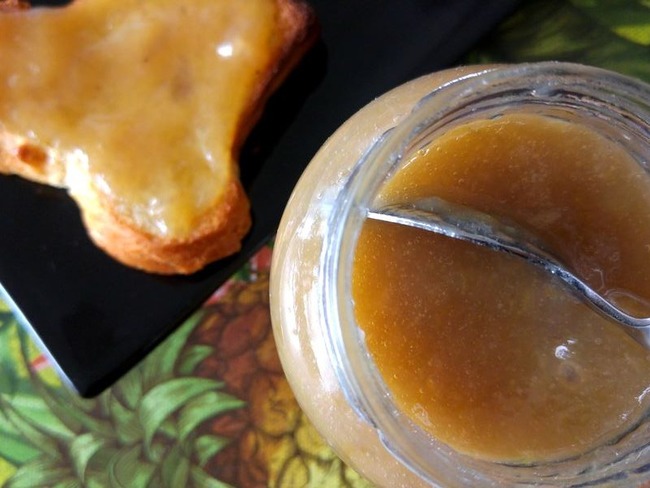 Confiture Rhubarbe Banane Fait Rhum Maison Recette Par Happycurio