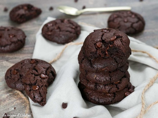 Cookies Tout Chocolat Recette Par La Cuisine D Adeline