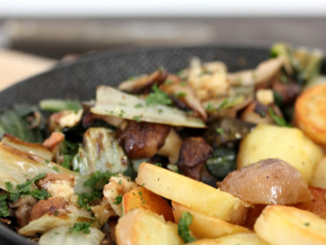 Saute De Blettes Pommes De Terre Et Shiitakes Recette Par