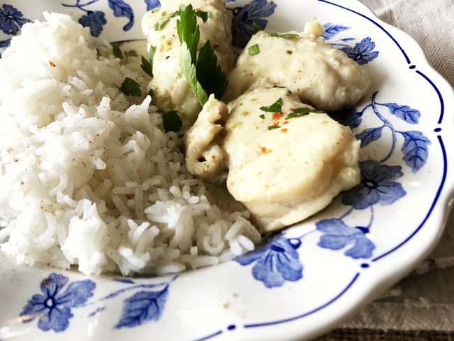 Cocotte De Lotte Au Curry Vert Thaie Recette Par Graine De Faim Kely