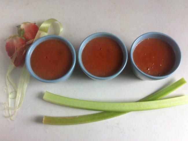 Compote Fraises Rhubarbe Au Thermomix Recette Par Nathychef