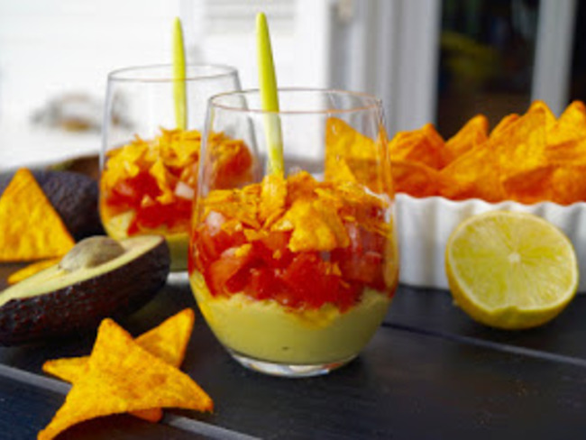 Verrines Avocat Tomate Et Tortillas Chips Recette Par Kelou