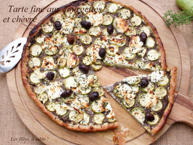 Tarte Fine Aux Courgettes Et Chevre Recette Par Les Filles A
