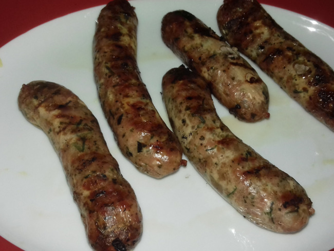 Saucisses aux herbes - Recette par Au Cochon Heureux