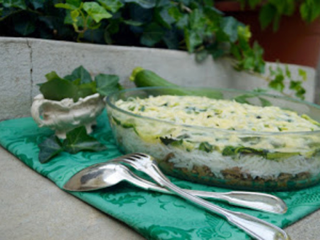 Gratin De Boeuf Hache Courgettes Et Riz Recette Par Kelou