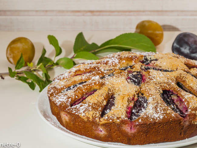 Gateau Aux Prunes Et Aux Amandes Recette Par Kilometre 0