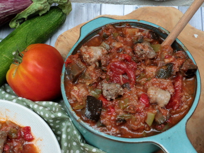 Ratatouille A La Chair A Saucisse Recette Par Happy Papilles