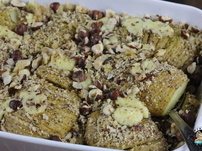 Pommes De Terre Roties Au Crumble Fromage Noisettes Recette Par