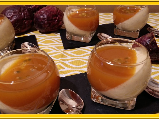 Panna cotta aux fruits de la passion - Recette par Oh la gourmande