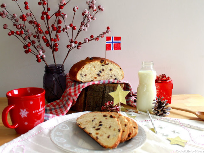 Julekake, brioche de Noël norvégienne aux fruits secs ...