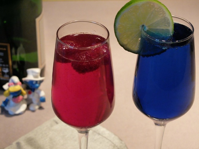 Duo Pour Elle Et Lui Soupe De Champagne Aux Framboises Et Au