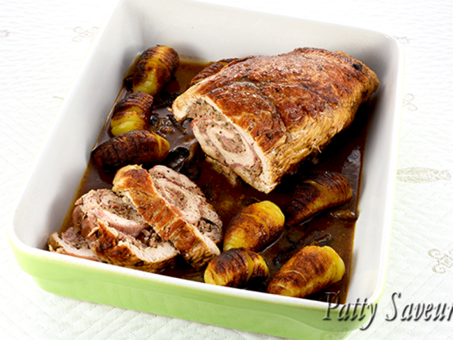 Roti De Dinde Roule Farci Recette Par Patty Saveurs