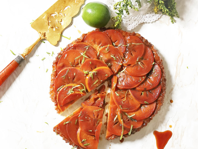 Recette De Tarte Tatin Aux Kakis Recette Par Poire Et Cactus