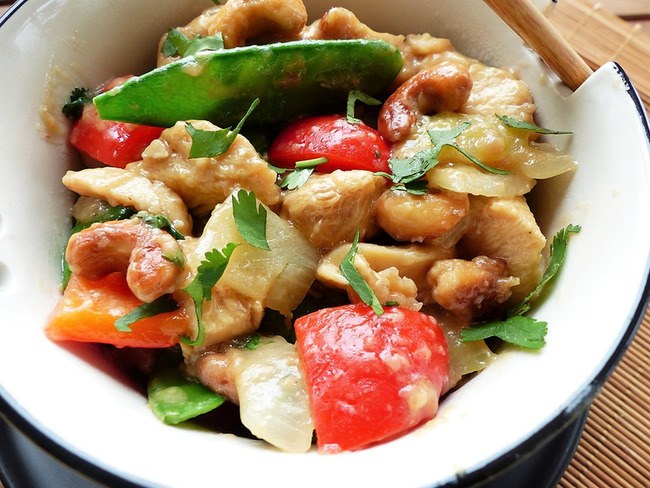 Poulet sauté aux noix de cajou - Recette par PHILANDCOCUISINE